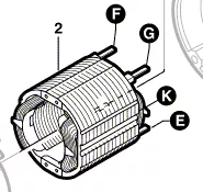 Stator réf. 2 609 000 764 BOSCH